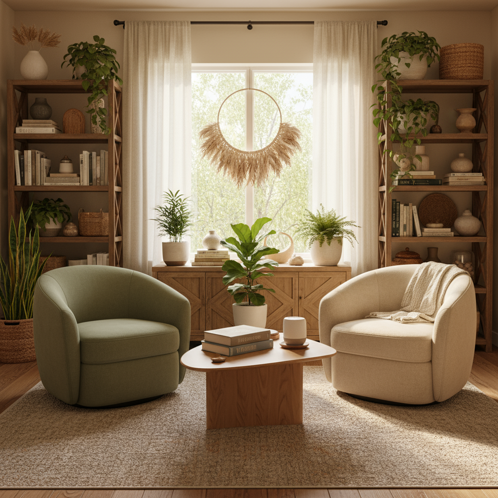 Warm therapeutic counseling space